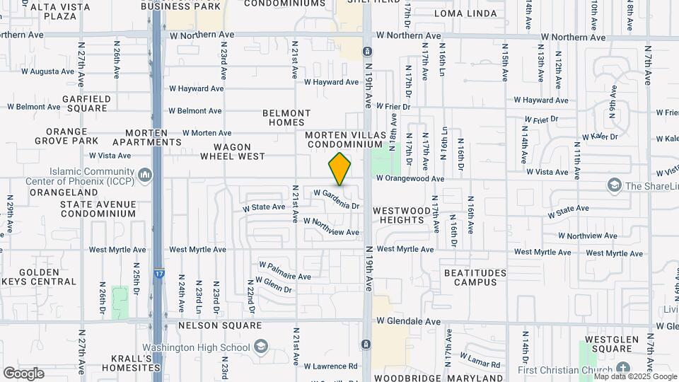 1944 W Gardenia Dr Map and Location Details