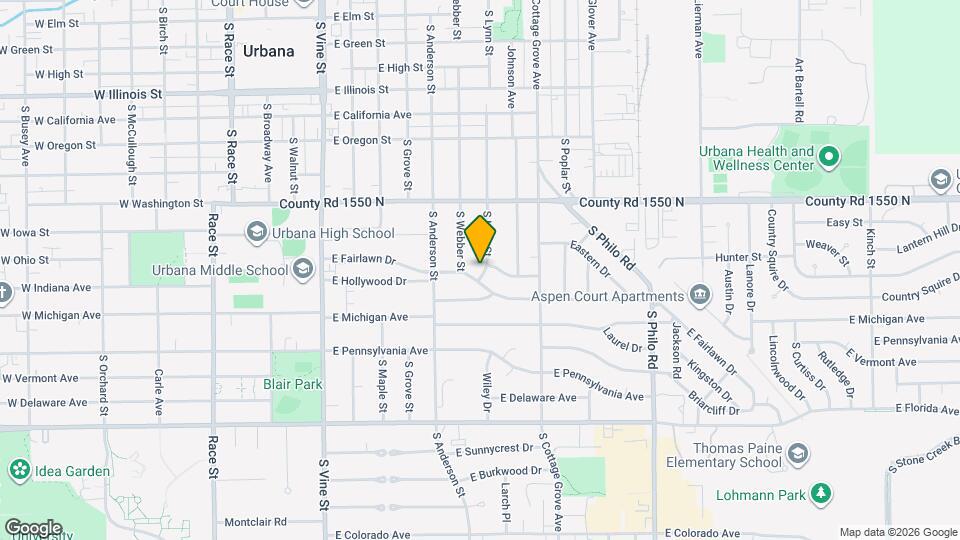 1201 S Lynn St Map and Location Details