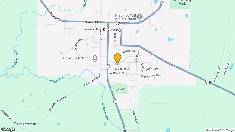 38 W Center St Map and Location Details