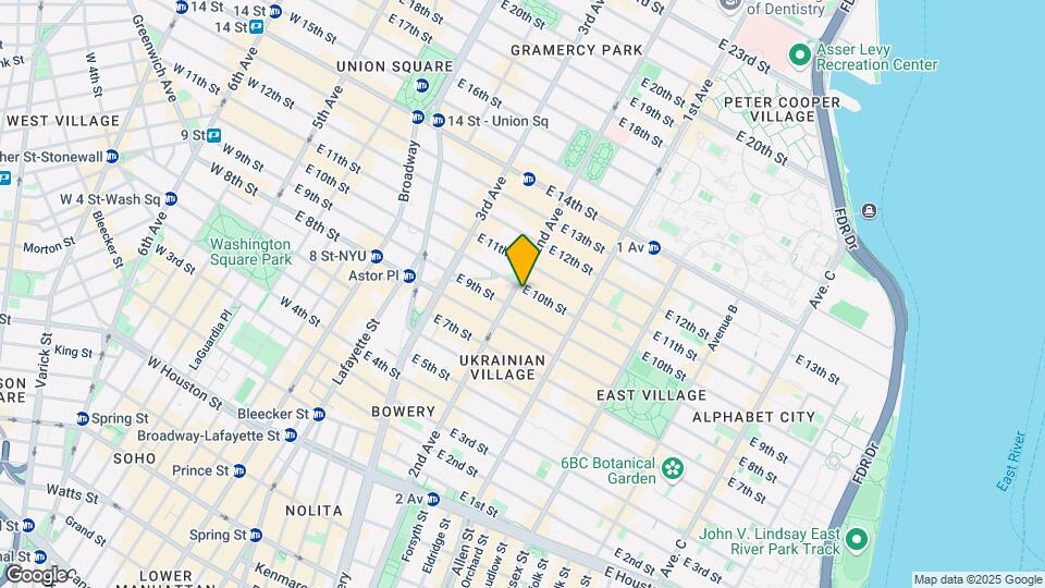 156 Second Ave Mapa y Detalles de la Ubicación
