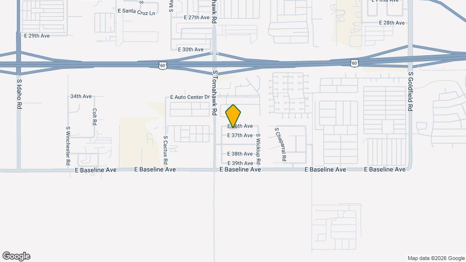 1807 E 36th Ave Map and Location Details