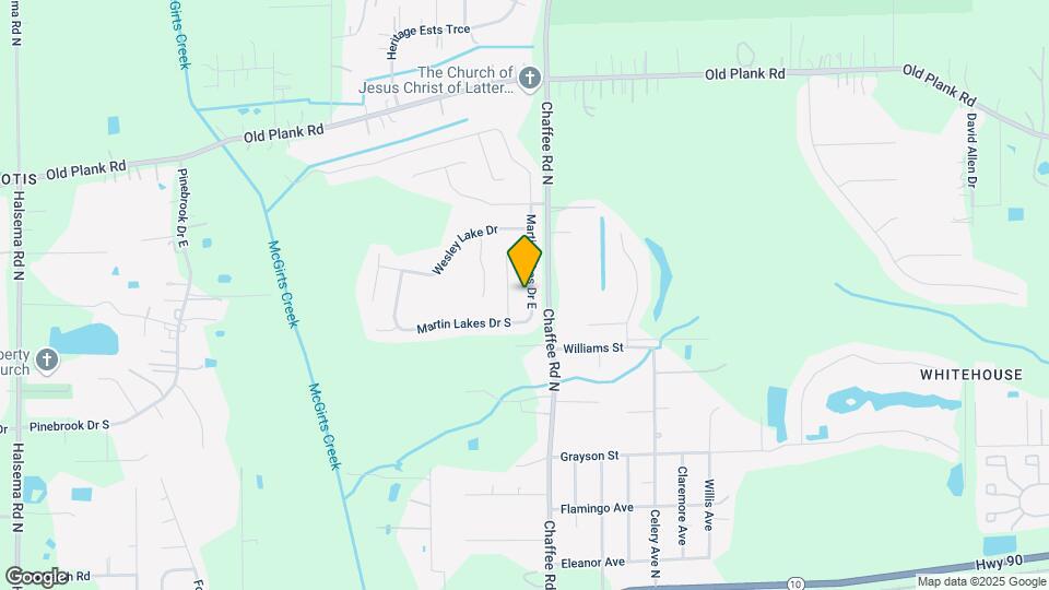 612 Martin Lakes Dr E Map and Location Details