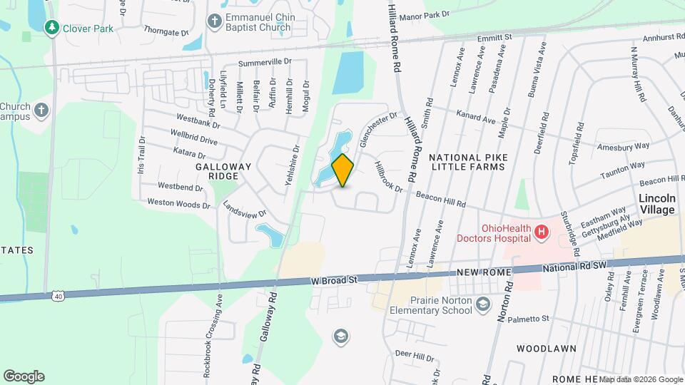 5547 Glenchester Dr Mapa y Detalles de la Ubicación