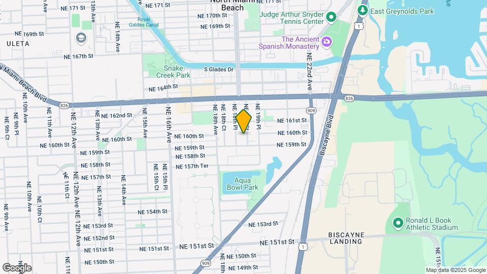 15990 NE 19 Ct Map and Location Details