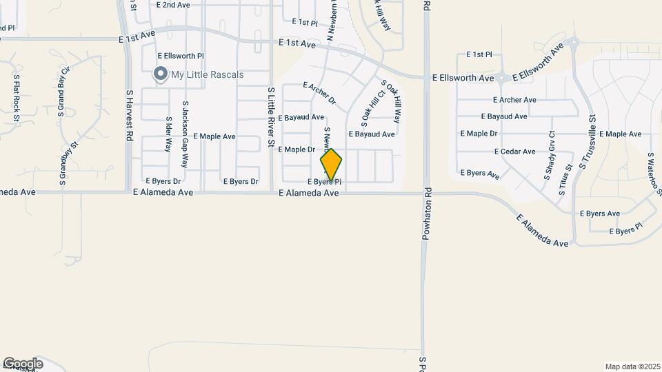 25990 E Byers Pl Map and Location Details