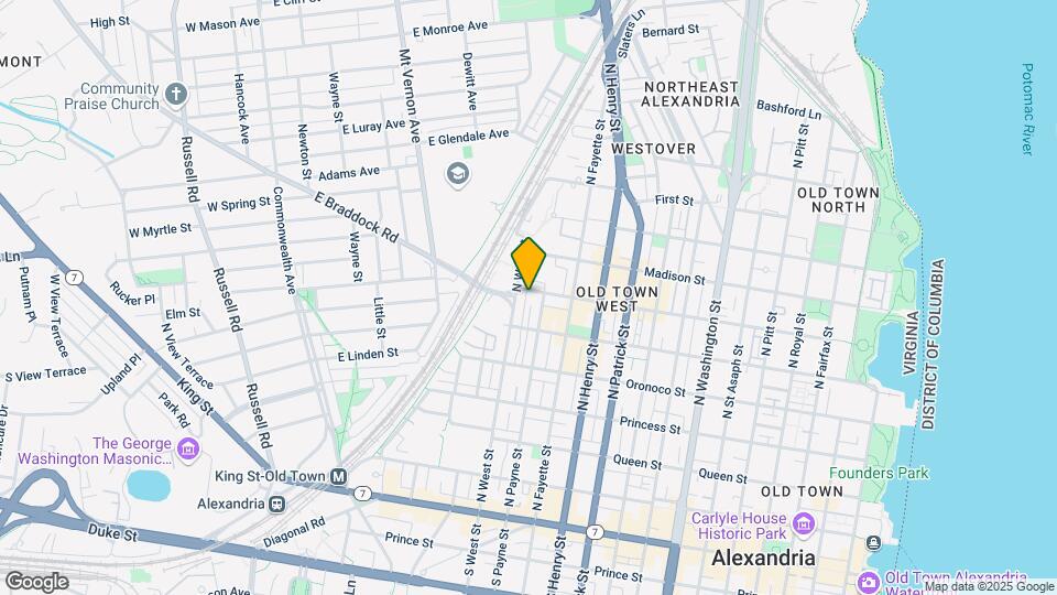 1314 Wythe St Mapa y Detalles de la Ubicación