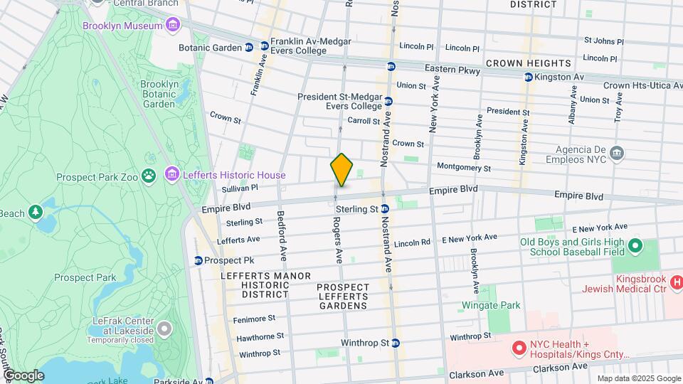 253 Empire Blvd Mapa y Detalles de la Ubicación