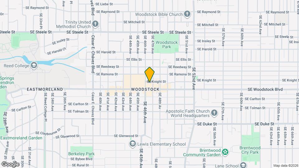 5907 SE 47th Ave Mapa y Detalles de la Ubicación