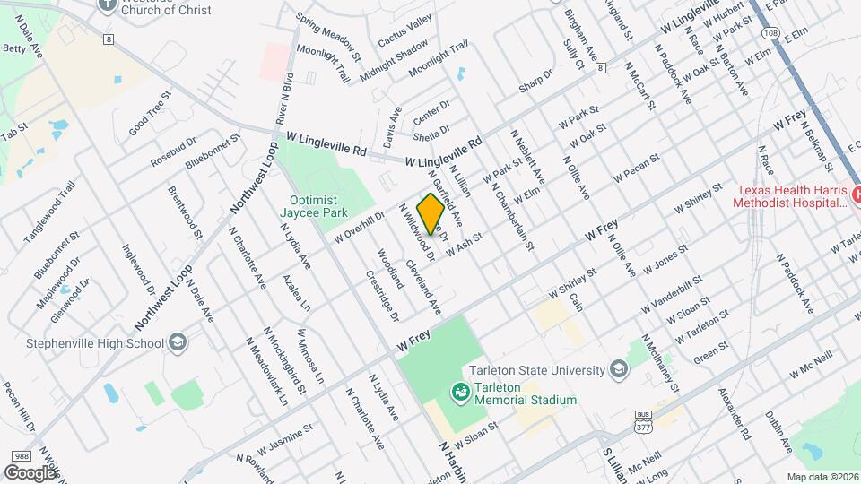 1241 N Wildwood Dr Map and Location Details