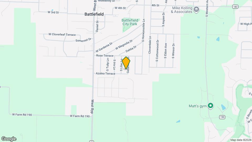 5849 Geranium Ln Map and Location Details