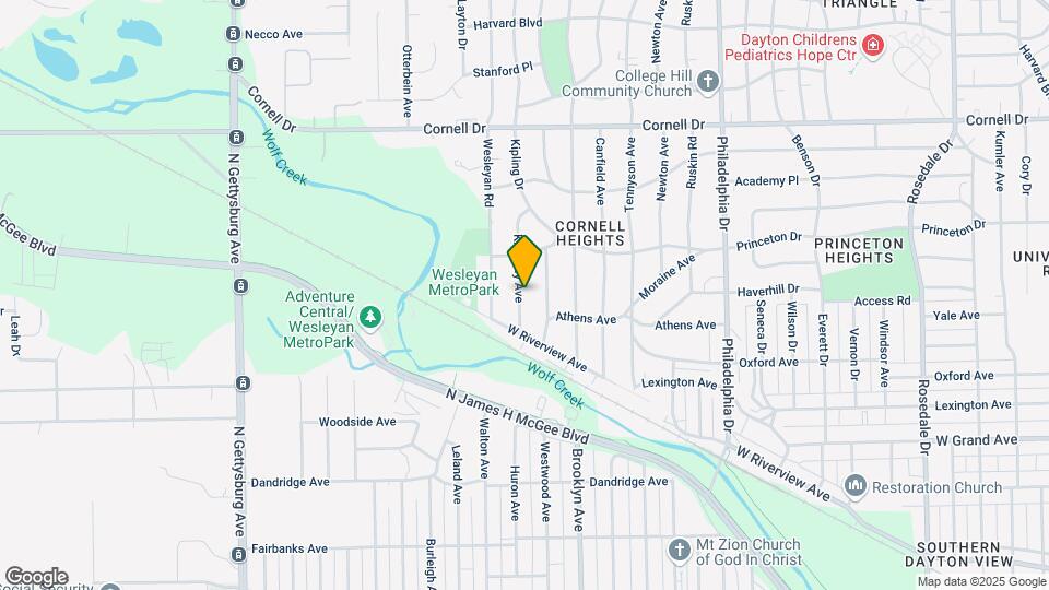 1340 Kingsley Ave Map and Location Details