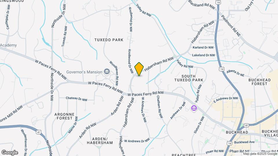 3337 Habersham Rd NW Map and Location Details