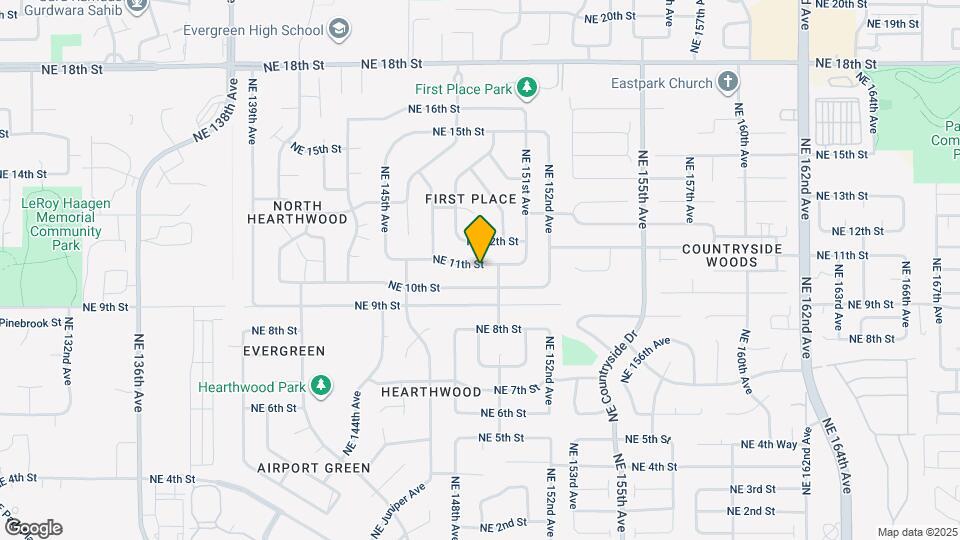 14919 NE 11th St Map and Location Details