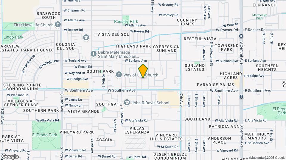 5825 S 12th Ln Mapa y Detalles de la Ubicación