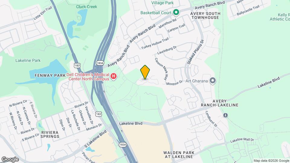 9225 N Lake Creek Pkwy, Unit 2310 Map and Location Details