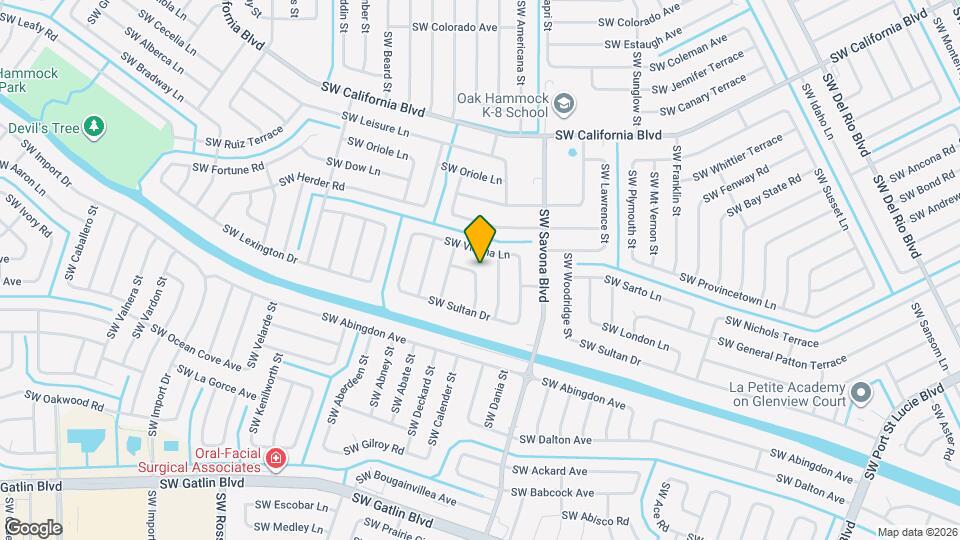 2341 SW Lawford St Mapa y Detalles de la Ubicación