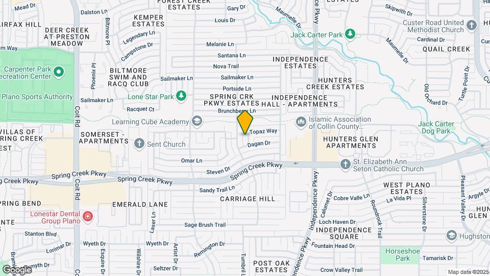 6309 Topaz Way Map and Location Details