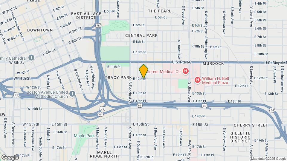 1342-1346 E 12th St Map and Location Details