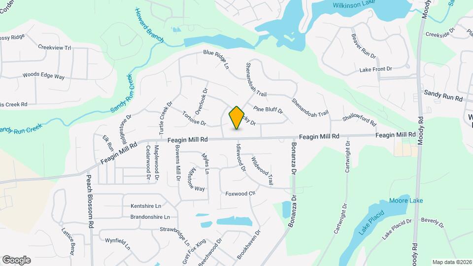 401 Feagin Mill Rd Map and Location Details