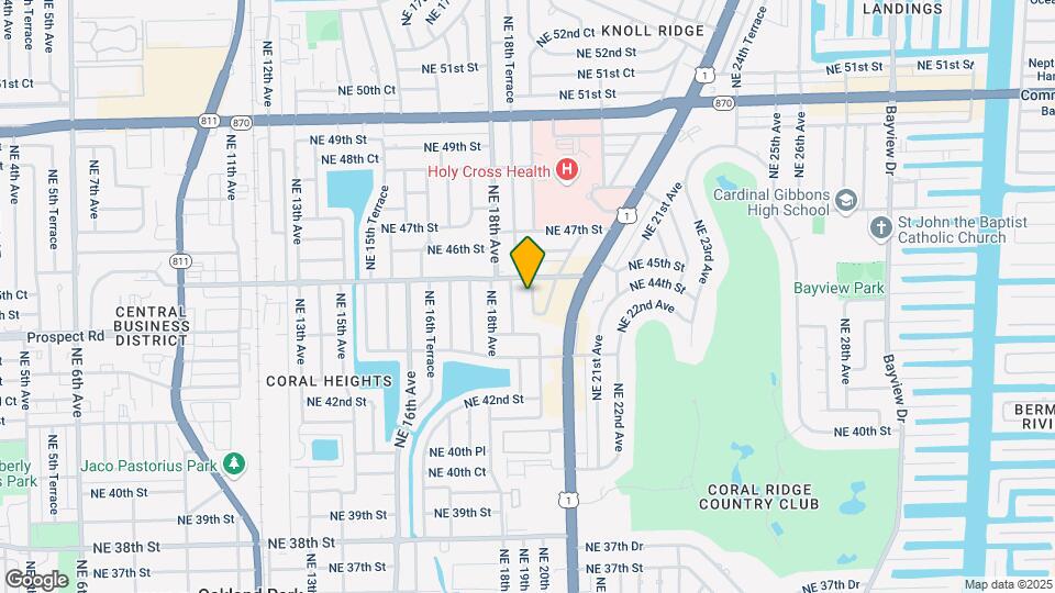 4441 NE 19th Ter Map and Location Details