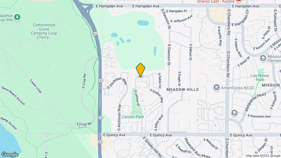 3952 S Carson St Map and Location Details