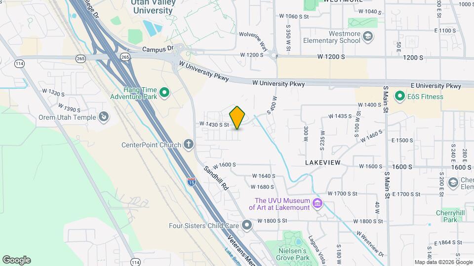 1454 S 520 W Map and Location Details