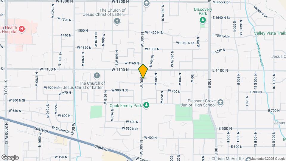 1024 N 600 W, Unit 1024 N 600 W Map and Location Details