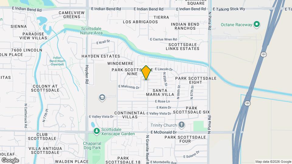 6332 N Granite Reef Rd Map and Location Details