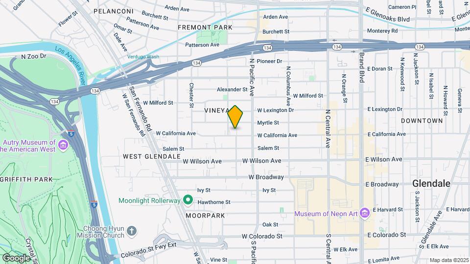 533 W California Ave Map and Location Details
