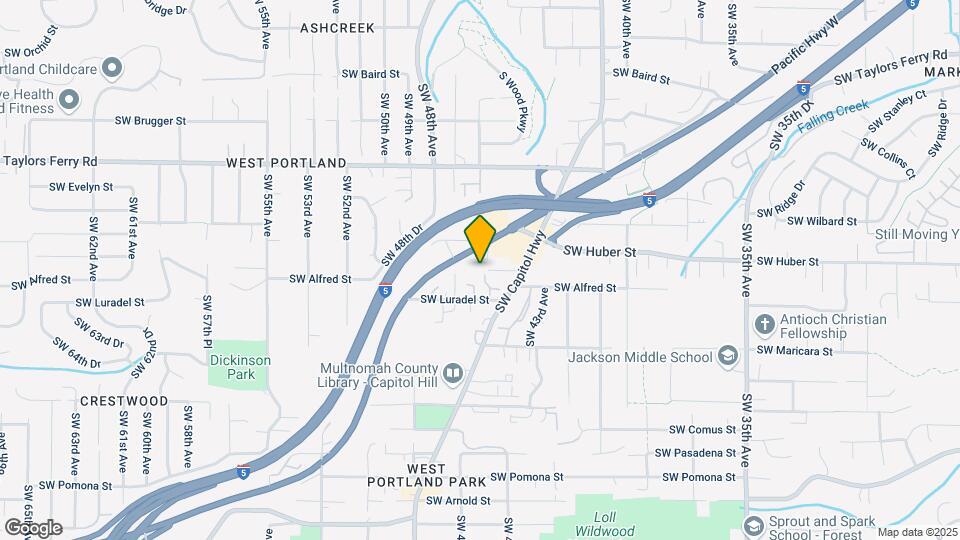 4535 SW Luradel St Mapa y Detalles de la Ubicación