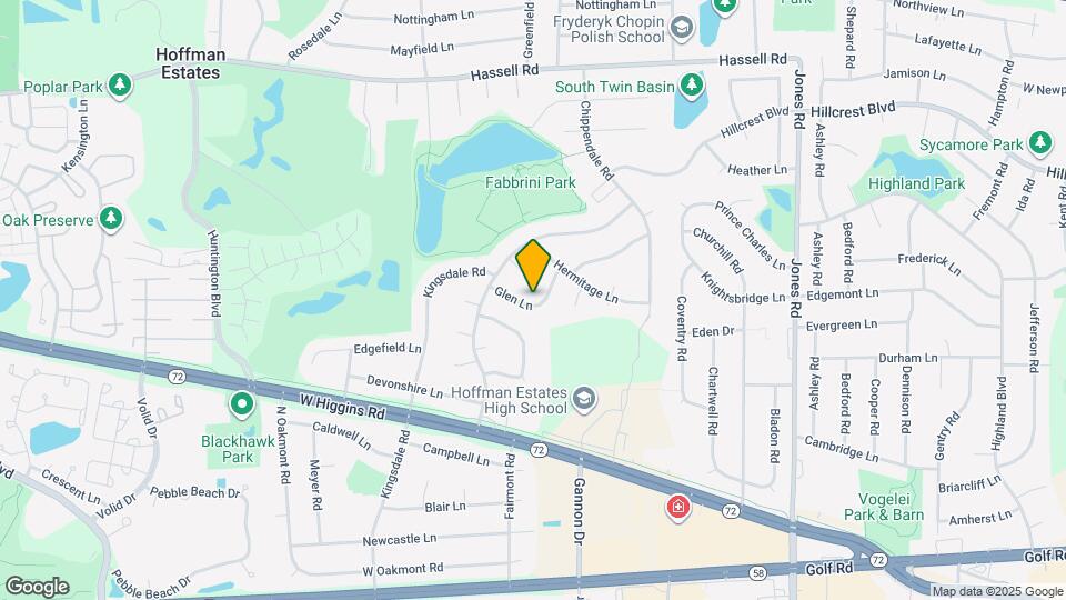 1200 Glen Ln Map and Location Details