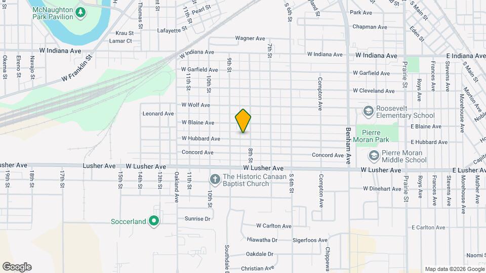 810 W Hubbard Ave Map and Location Details