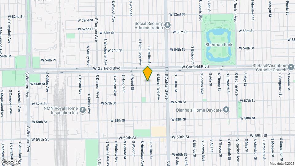 5540 S Paulina St Map and Location Details