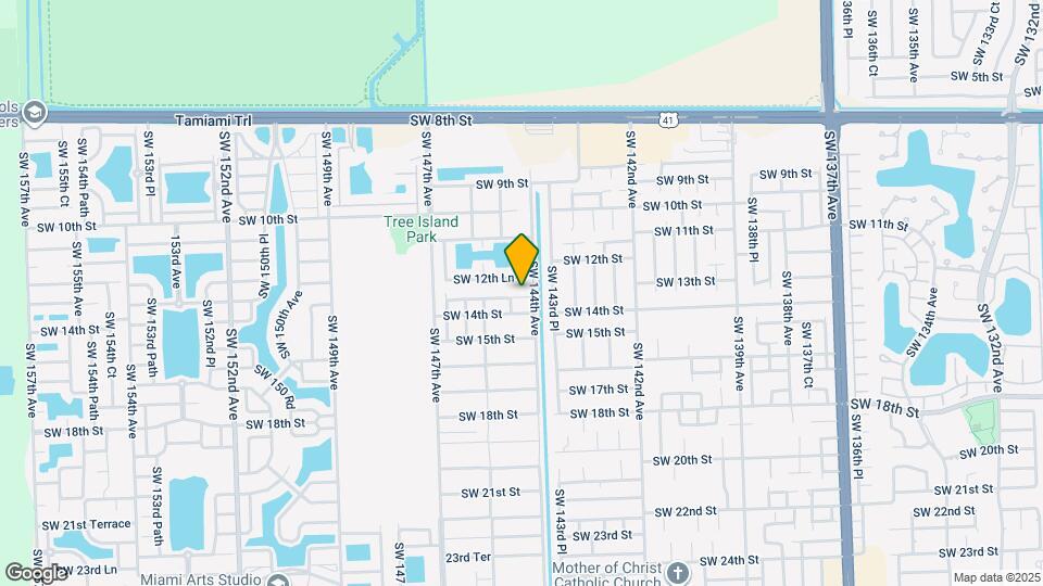 14425 SW 13th Terrace Map and Location Details