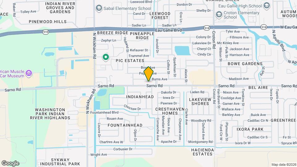2556 Sarno Rd Map and Location Details
