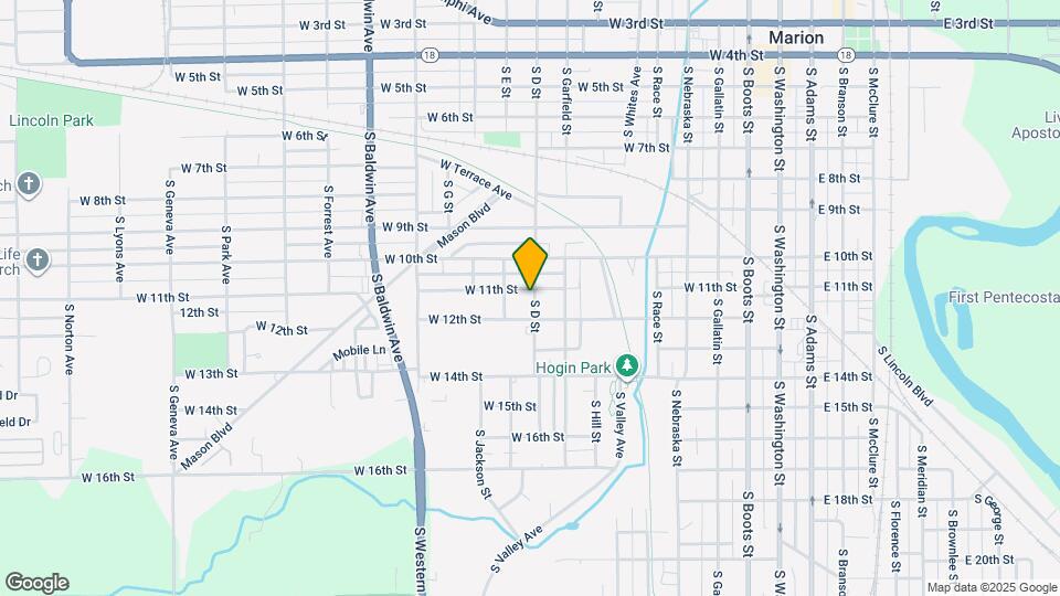 903 W 11th St Map and Location Details