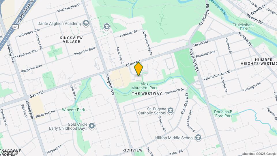 34 Dixington Cres Map and Location Details