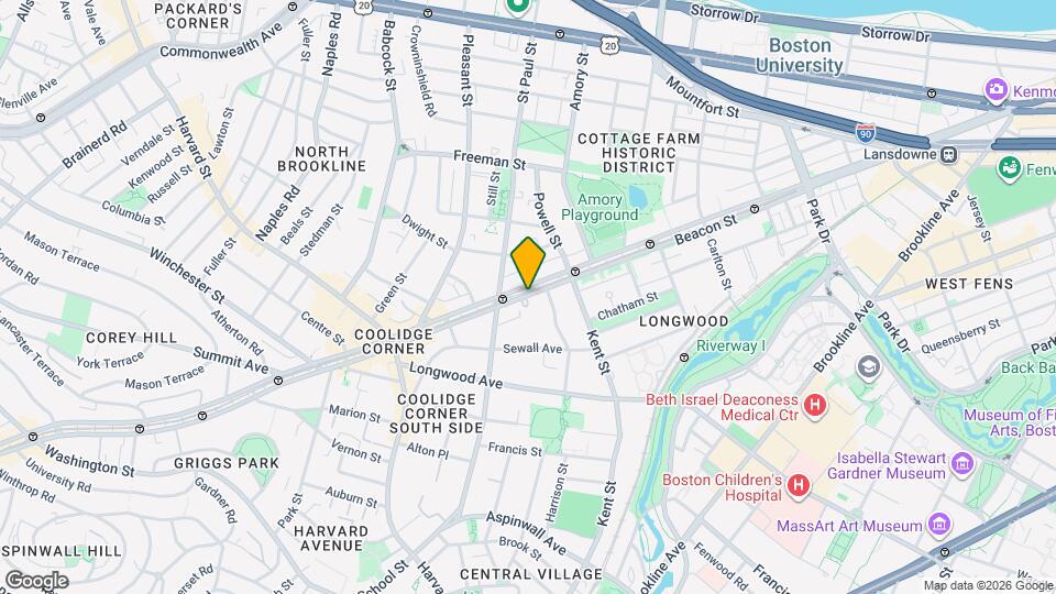 1205 Beacon St Map and Location Details