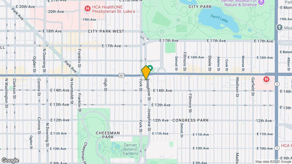 1449 Josephine St Mapa y Detalles de la Ubicación