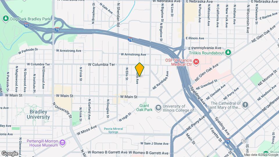 1114 N Flora Ave Mapa y Detalles de la Ubicación