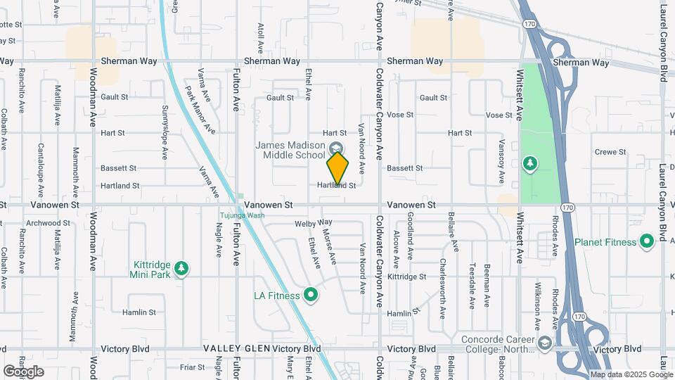 13010 Hartland St Map and Location Details