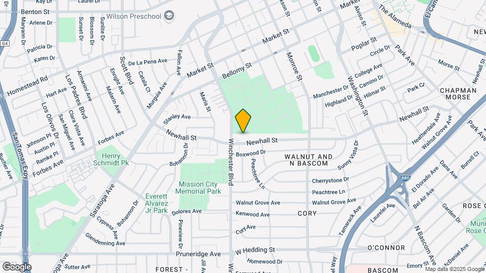 2467 Newhall St Map and Location Details
