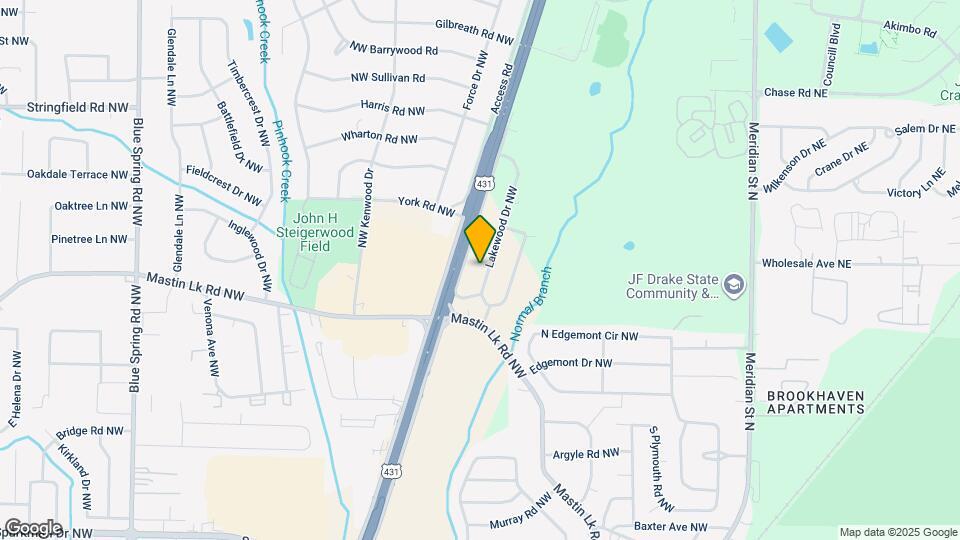 3613 Lakewood Dr NW Map and Location Details