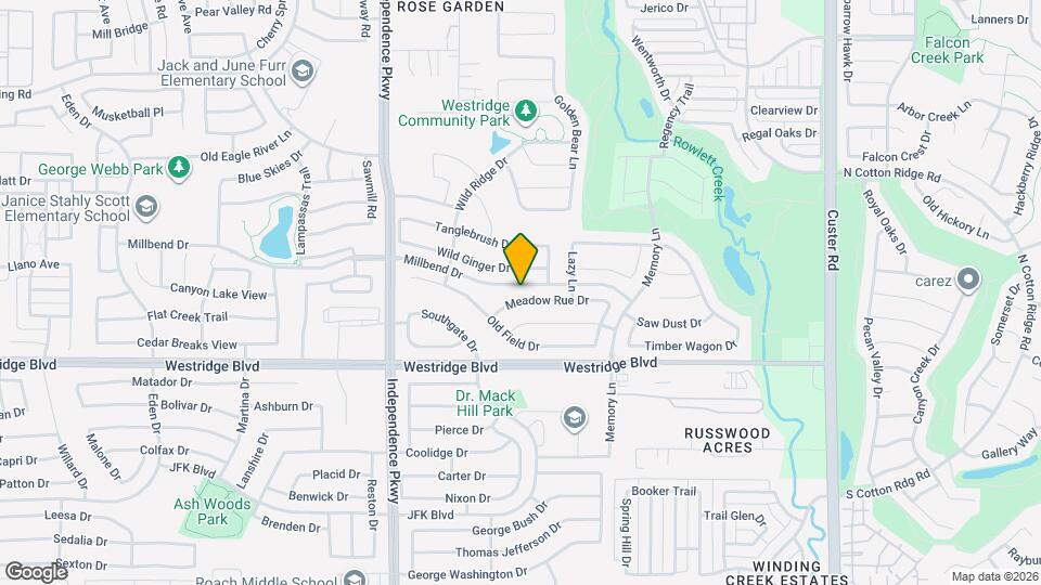 9844 Meadow Rue Dr Map and Location Details