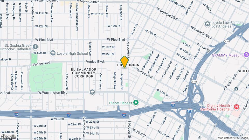 1634 Arapahoe St Map and Location Details