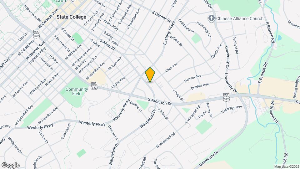 1127 S Allen St Mapa y Detalles de la Ubicación