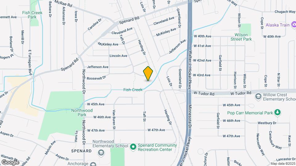 2104 Roosevelt Dr Map and Location Details