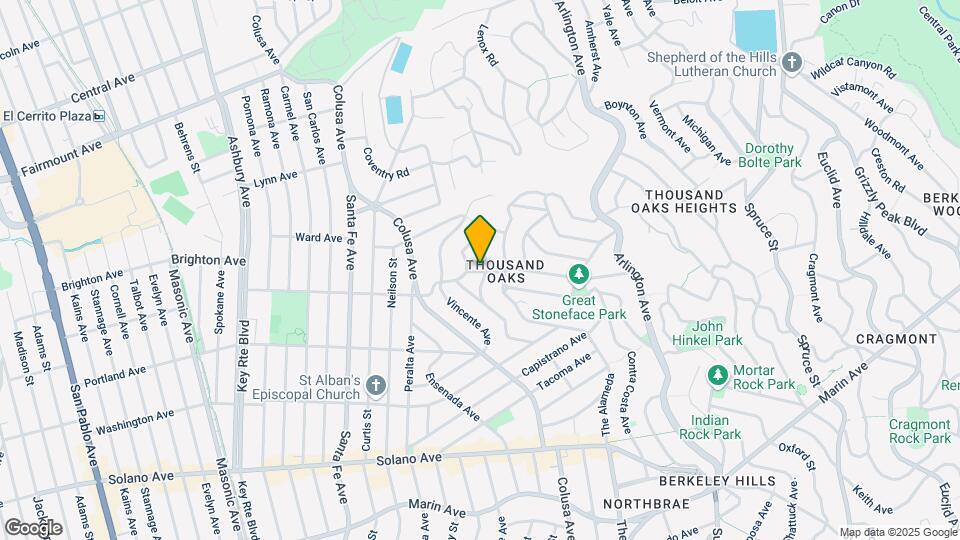 1761 Thousand Oaks Blvd Map and Location Details