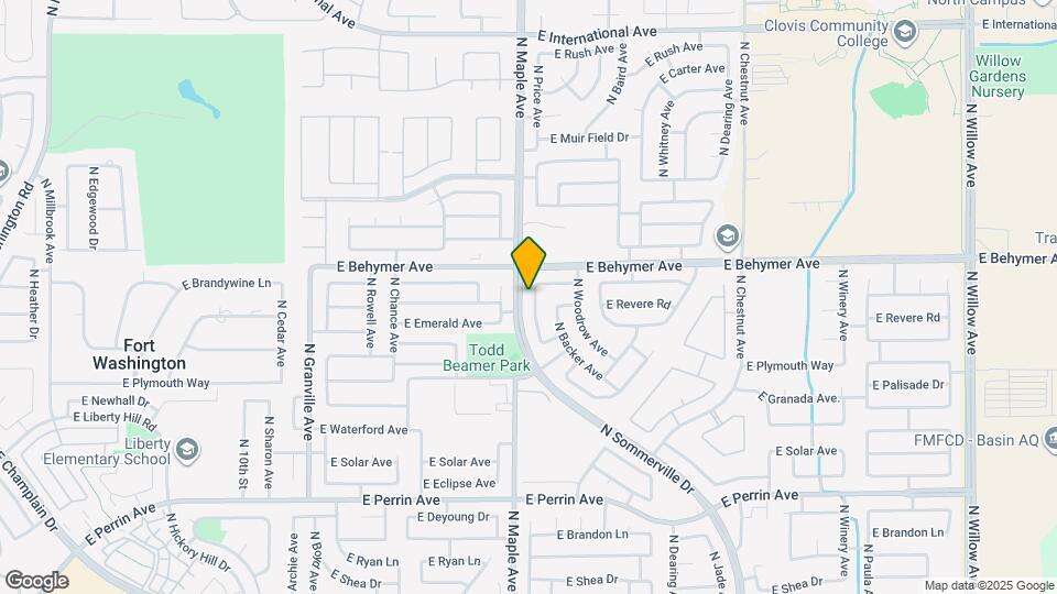 9929 N Price Ave Map and Location Details