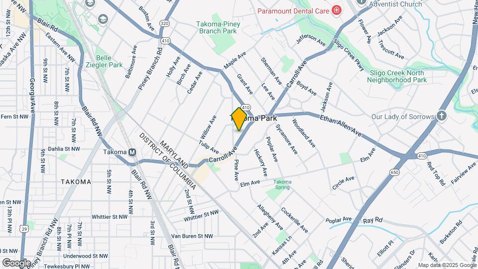 7124 Carroll Ave Mapa y Detalles de la Ubicación